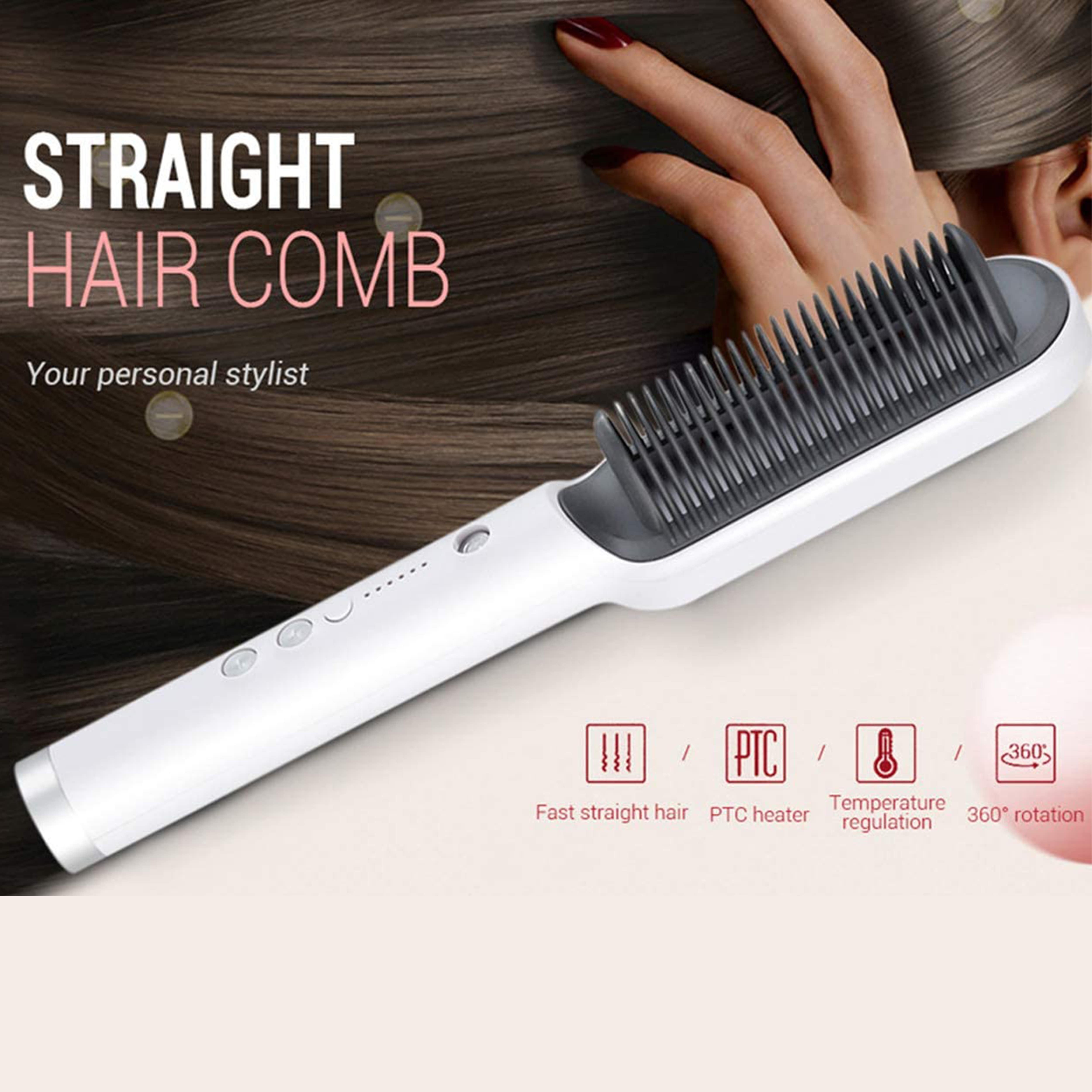 Hair Straightener Brush